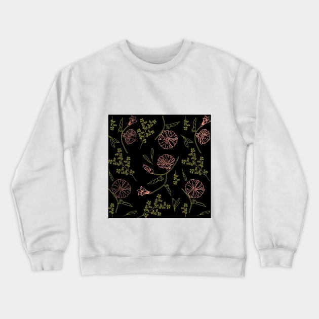 FLOWERS SEAMLESS PATTERNS Crewneck Sweatshirt by artistic-much